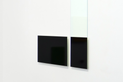 Christoph Dahlhausen, Drei Gläser für eine Weiße Wand, 2000-2001, 130x100cm, seitlich