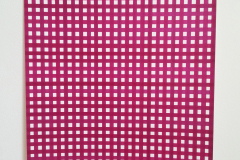 Winston Roeth, (purple grid) Jan – May 2014, on BFK White: Rives 300gm2, 40 x 31 cm